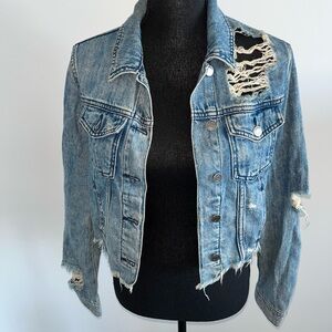 Distressed Jean Jacket